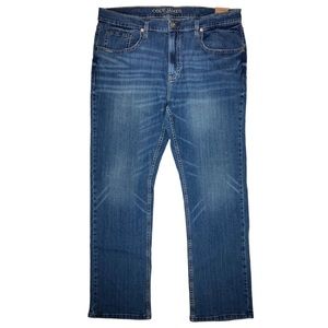 Cody James Men's 40W x 32L Jeans Slim Straight Dark Wash Blue Stretch Denim‎ NWT